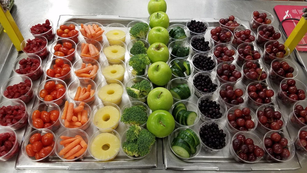 A rainbow of fruits & vegetables!