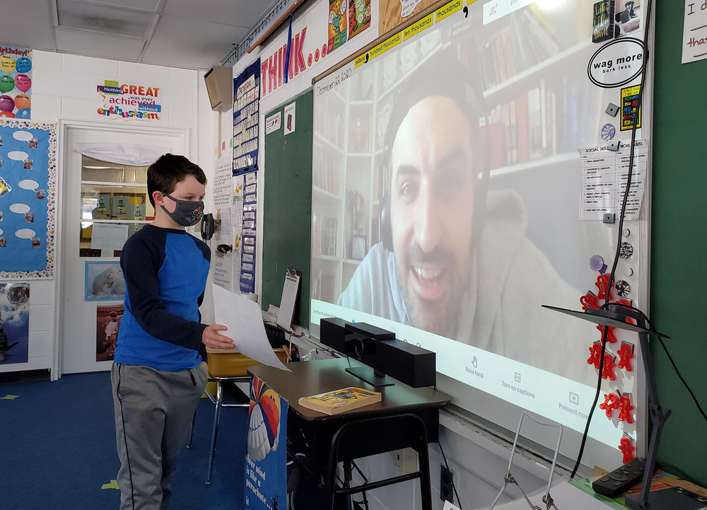 RSU1 Elementary School Classrooms Enjoy Virtual Author Visits