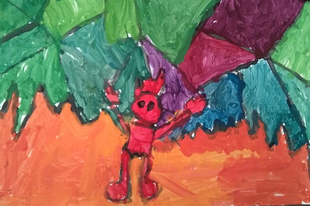 Student Art Brightly colored