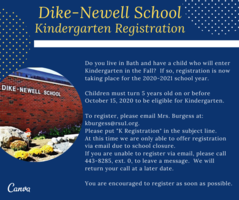2020-2021 Kindergarten Registration