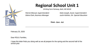 Letter from Superintendent Manuel Regarding Change to March 20th, 2020 School Day