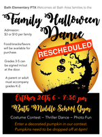 PTA Halloween Dance is Saturday, October 26th!