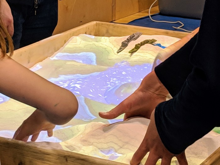 STEM Night 3D sand table demonstrated by BIW