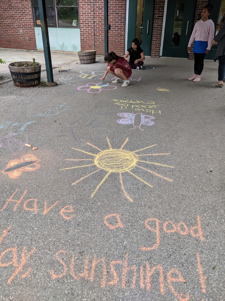 sidewalk chalk. Have a good day.