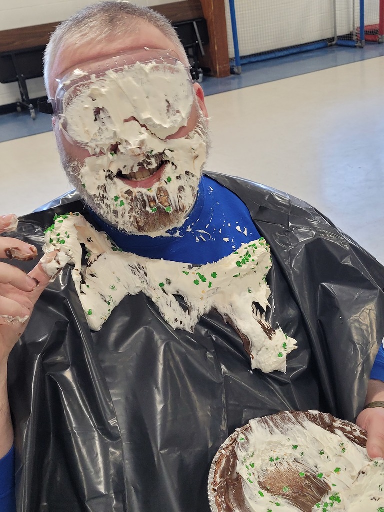 person face covered in whipped cream