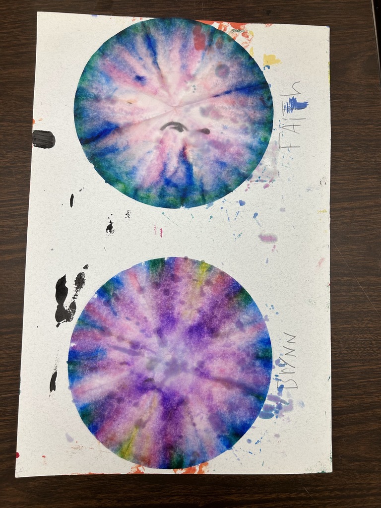water color dots