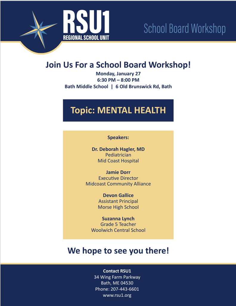 Board Workshop Flyer